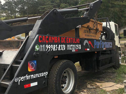 Performance caçambas de entulho